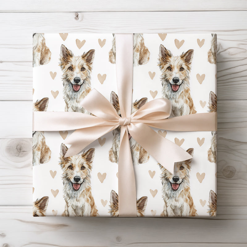 Whisperfield Joy – Berger Picard watercolor hearts wrapping paper