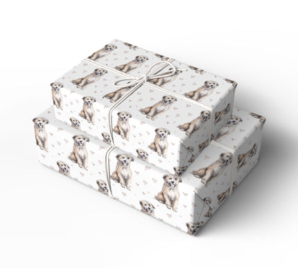 Whisperpaw Vale – Pyrenean Shepherd love wrapping paper