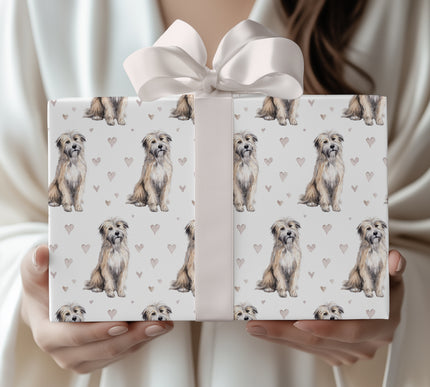 Whisperpaw Vale – Pyrenean Shepherd love wrapping paper