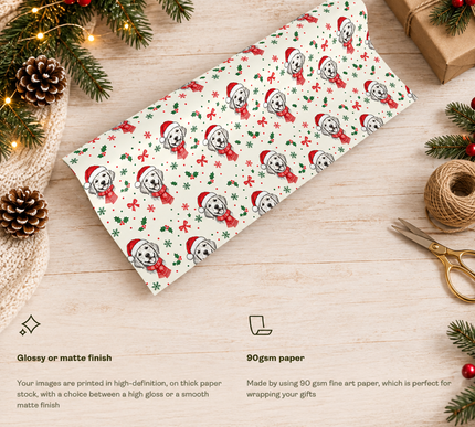 Bailey’s Merry Christmas – Personalized Pet Christmas Wrapping Paper