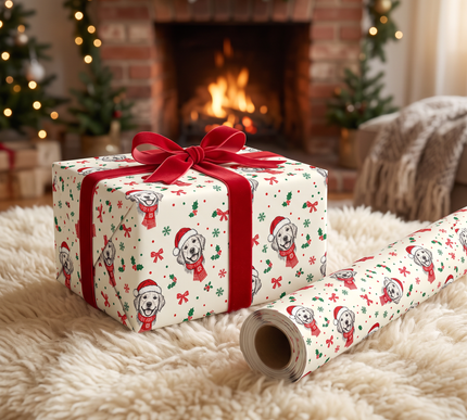 Bailey’s Merry Christmas – Personalized Pet Christmas Wrapping Paper
