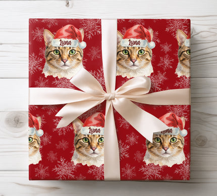 Create unforgettable holiday gifts with personalized Christmas dog or cat wrapping paper featuring your pet’s portrait in a festive Santa hat. Customize the design with your own dog or cat photo, choose your favorite background color and add your pet’s name for a unique touch. Perfect for Christmas presents, pet lovers, and thoughtful holiday surprises.
