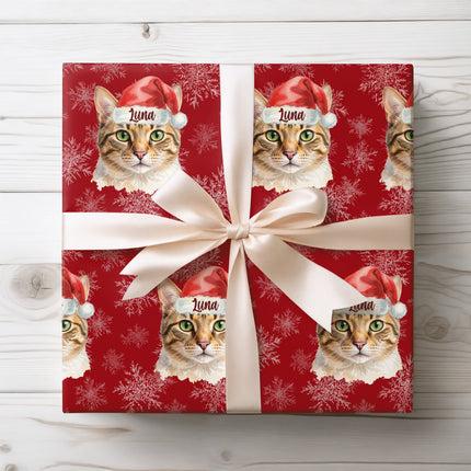 Create unforgettable holiday gifts with personalized Christmas dog or cat wrapping paper featuring your pet’s portrait in a festive Santa hat. Customize the design with your own dog or cat photo, choose your favorite background color and add your pet’s name for a unique touch. Perfect for Christmas presents, pet lovers, and thoughtful holiday surprises.
