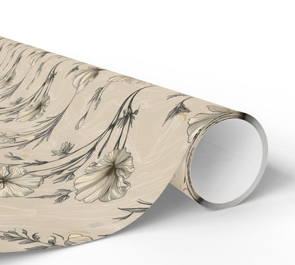 Silverleaf Sketch – Botanical Ink Illustrations Wrapping Paper