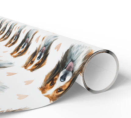 Amberjoy – Kooikerhondje Love Pattern wrapping paper