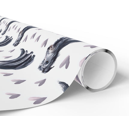 Highland Grace Love – Scottish Deerhound love wrapping paper