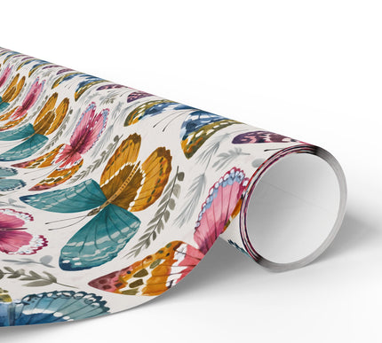 Flutternook - Watercolor Butterfly Wrapping Paper
