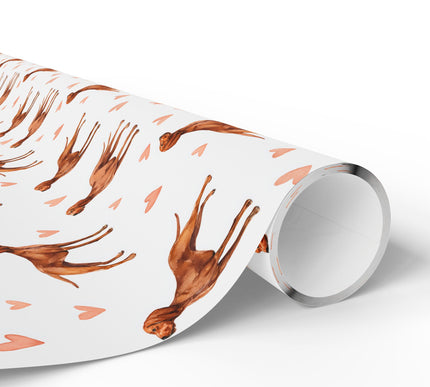 Amberlove Trail – Redbone Coonhound love wrapping paper