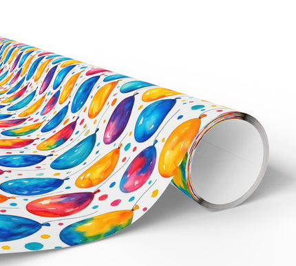 Balloon Bliss - Bright and Colorful Birthday Gift Wrapping Paper