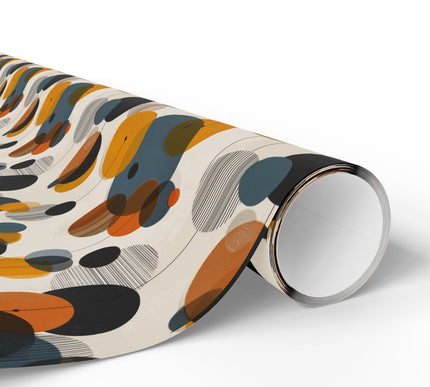 Retro Circles – Mid-Century Modern Geometric Wrapping Paper