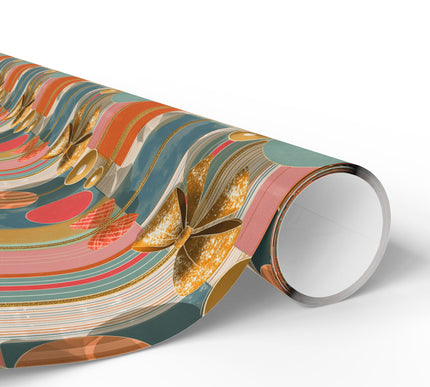 GildedParcel – Luxe Retro Bow & Gift Box Wrapping Paper