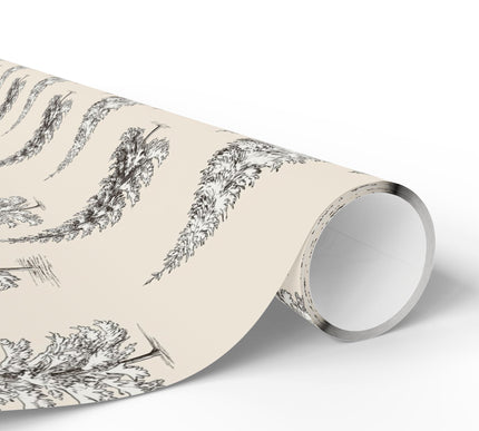 FrostPine – Snowy Christmas Tree Wrapping Paper