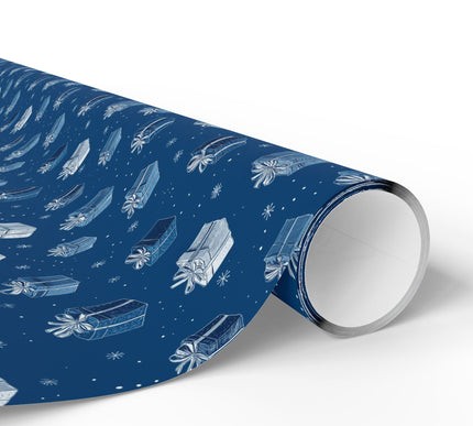Wintergift Starlight - Presents Pattern Wrapping Paper