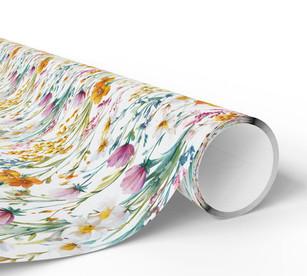 Bloomveil – Wildflower Meadow Watercolor Wrapping Paper