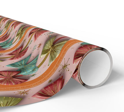 BowBliss – Retro Metallic Gift Bow Christmas Wrapping Paper