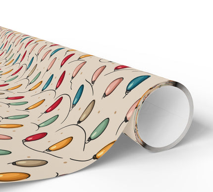 TwinkleGlow – Christmas Lights Wrapping Paper