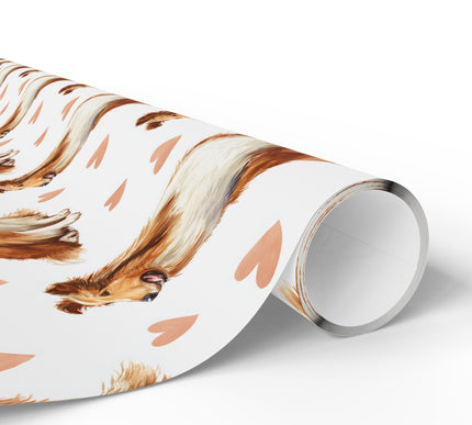Goldenwhisper Glen – Rough Collie love wrapping paper