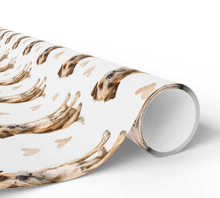Whiskertrail Bloom – Border Terrier Love wrapping paper
