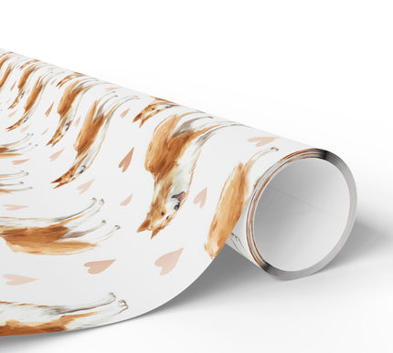 Nordic Blushtrail – Icelandic Sheepdog love wrapping paper
