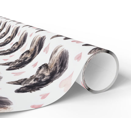 Heartwood Whisper – Mudi Dog love wrapping paper