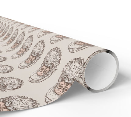 JollySketch – Vintage Santa Claus Face Wrapping Paper