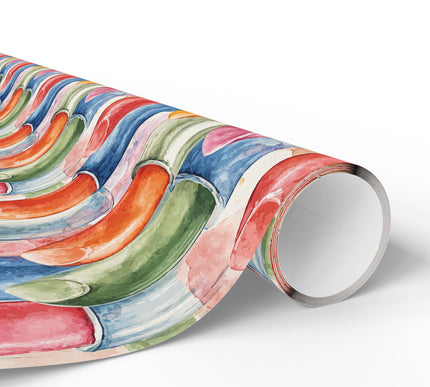 Kiss of Radiance - Lipstick Pattern Wrapping Paper