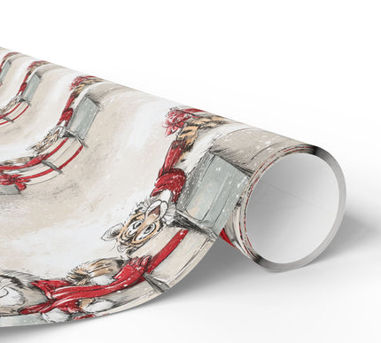 Stripespark – Playful Tiger Cub Christmas Wrapping Paper
