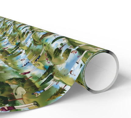 Greenglance – Scenic Golf Course with Players Wrapping Paper