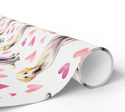 Heartpup Goldens – Watercolor Labrador Retriever with Hearts Seamless wrapping paper