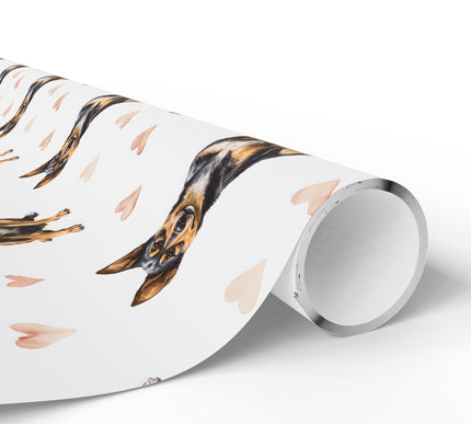 Copperwink – Lancashire Heeler Love Pattern wrapping paper