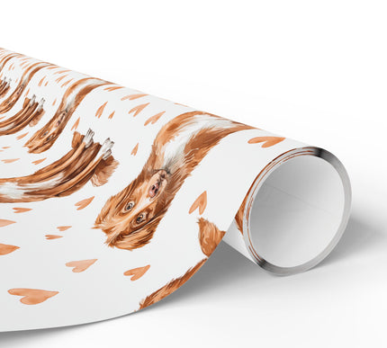 Amber Heartcall – Nova Scotia Duck Tolling Retriever love wrapping paper