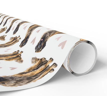 Amber Guardian – Leonberger Love Pattern wrapping paper