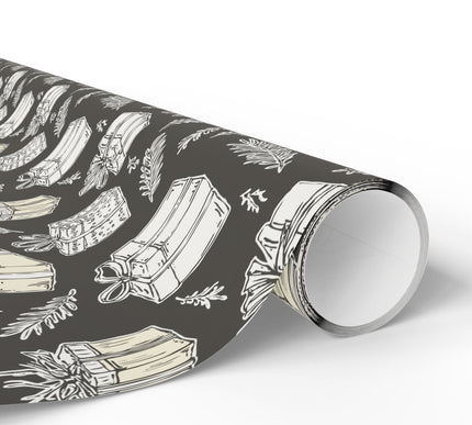 PineGift – Hand-Drawn Christmas Gift Boxes Wrapping Paper