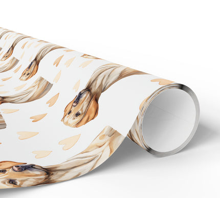 Honeyglow – Labrador Retriever Love Pattern wrapping paper