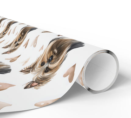 Silkenheart Whisper – Australian Silky Terrier Love Hearts wrapping paper