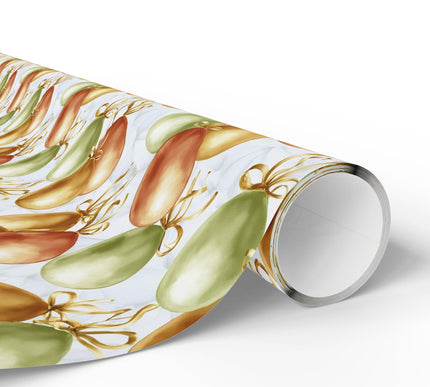 Golden Float - Golden Balloons Watercolor Wrapping Paper