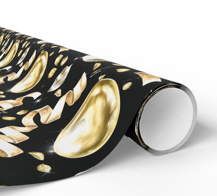 Gilded Celebration - Luxurious Gold and Silver Balloon Party Pattern Wrapping Paper