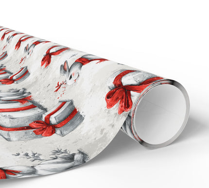 Snowwhisk – Bunny with Scarf Winter Gift Wrapping Paper