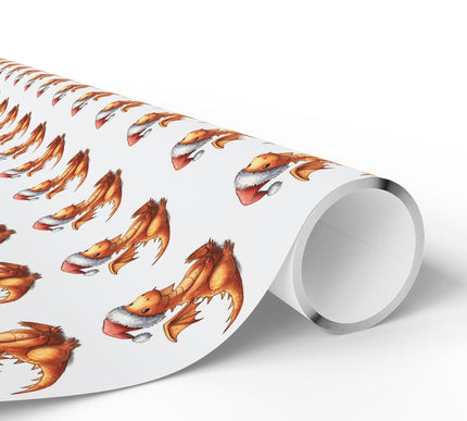 Drakoria – Cute Baby Dragon Christmas Wrapping Paper
