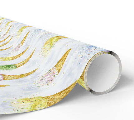 SprinkleJoy – Colorful Ice Cream Cones with Sprinkles Wrapping Paper