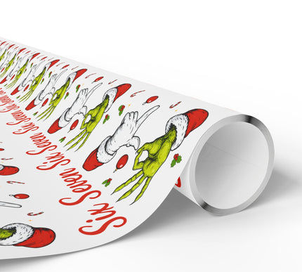 Grimwink – Funny Christmas Six Seven Hand Gesture Wrapping paper