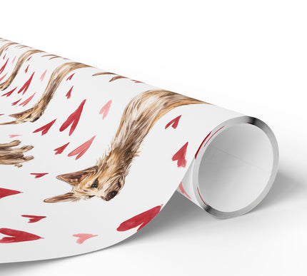 Rustfield Heart – Berger Picard watercolor hearts wrapping paper
