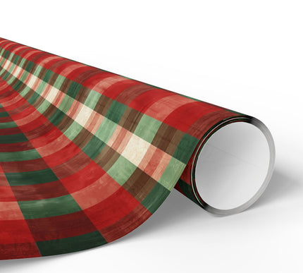 Evergreen Noel - Christmas Plaid Wrapping Paper