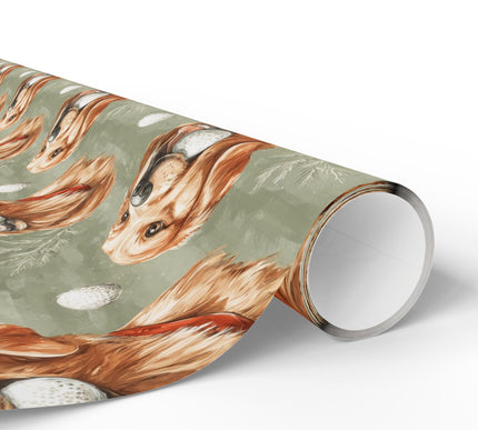 GoldenFetch – Golden Retriever with Golf Ball Wrapping Paper