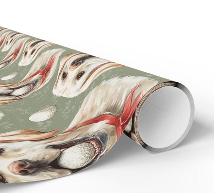 SmileyPup – Labrador Dog with Golf Ball Wrapping Paper