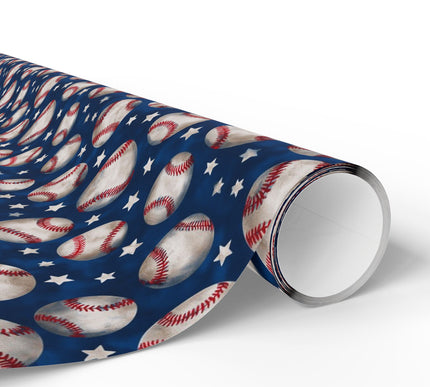 Home Run Dreams - Vintage Baseball Wrapping Paper