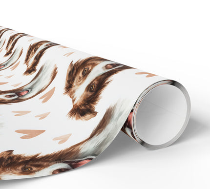 Copperwind Smile – Border Collie love wrapping paper