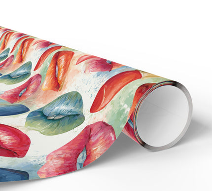 Glamour Muse - Lipstick and Lips Wrapping Paper