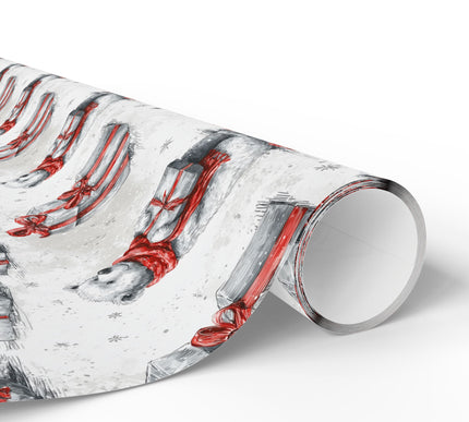 Polarbliss – White Bear with Gift Christmas Wrapping Paper