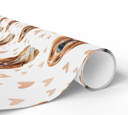 Honeyheart Trails – Bloodhound love wrapping paper